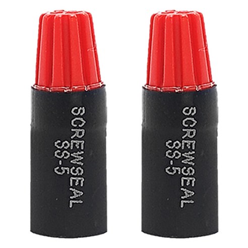 자이언트록 방수커넥터 스크류씰 전선 와이어 커넥터 SS-5 빨강, 2개
