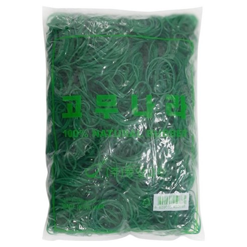 고무나라 고무밴드 1kg 70 x 1.5 mm, 녹색, 1개