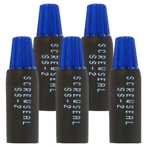 자이언트록 전선 와이어 커넥터 스크류씰 파랑 SS-2, 블루, 5개