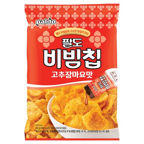 팔도 비빔칩 고추장마요맛, 1개, 80g