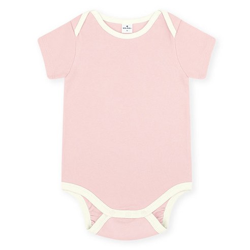 MilkBaby 유아용 보들보들베베반팔 바디수트