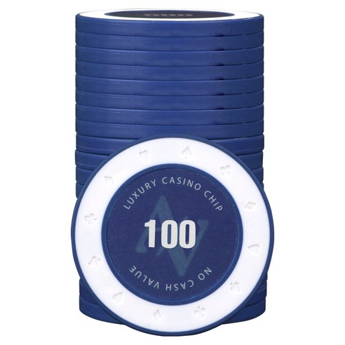 AAHM 16G 엣지 포커칩 100, 네이비, 25개
