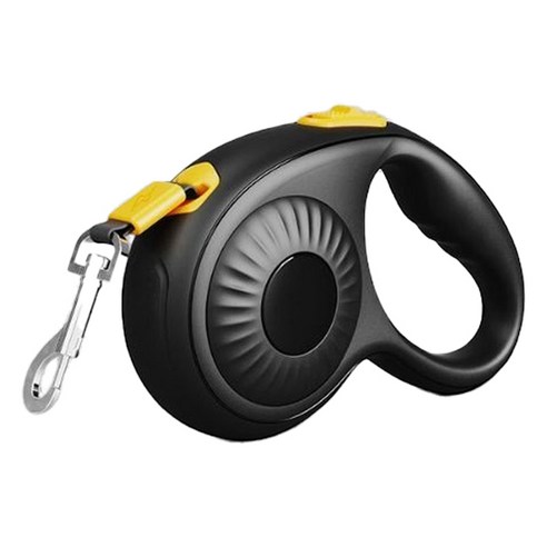 모나지오 반려동물 큐티범퍼 원터치 자동 리드줄, 블랙, 1개