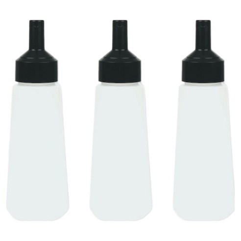 리빙패밀리 원터치 소스통 블랙, 3개, 470ml