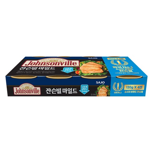 쟌슨빌 사조 마일드, 120g, 4개