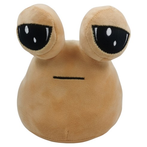 아트조이 외계인 달팽이 인형 쿠션, 22cm, 브라운, 1개