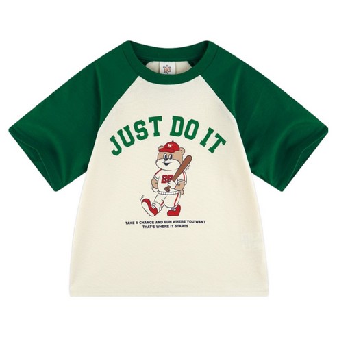 월튼키즈 아동용 두잇 라글란 티셔츠