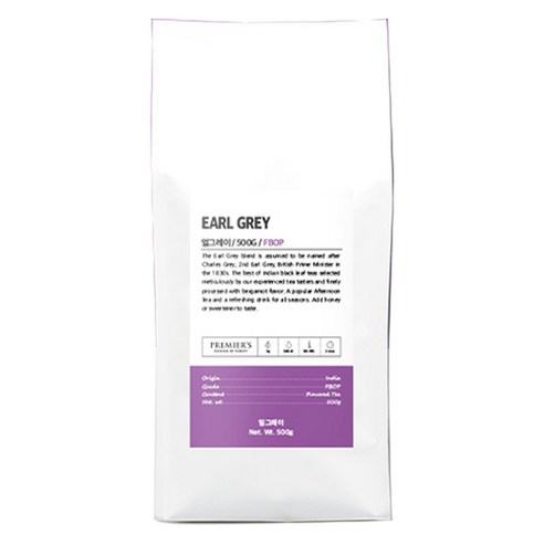 프리미어스 루즈티 얼그레이 FBOP 홍차, 500g, 1개, 1개입