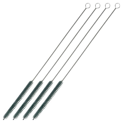 텀블러전용 스텐 빨대세척솔 30cm, 4개, 딥그린