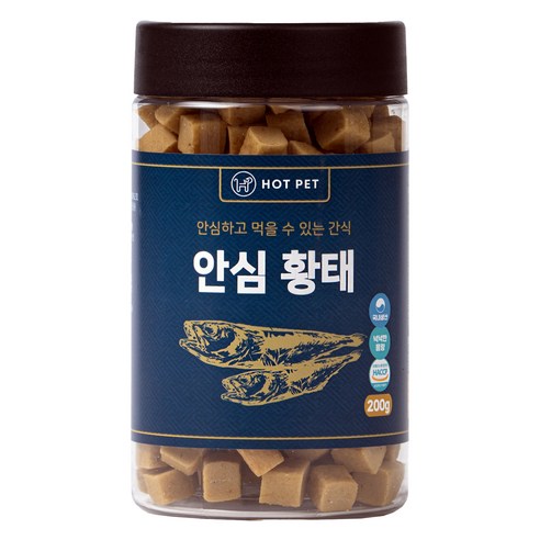 핫펫 강아지 안심 져키, 황태, 200g, 1개