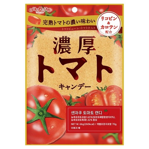 센자쿠 토마토 캔디, 1개, 66g