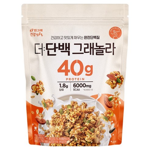 빙그레 건강tft 더단백 그래놀라, 165g, 1개