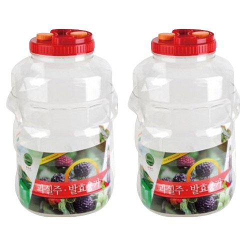 투명 매실병 DA 25원형, 25L, 2개