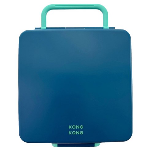 콩콩 큐브 밀폐 도시락통, 딥블루, 1개