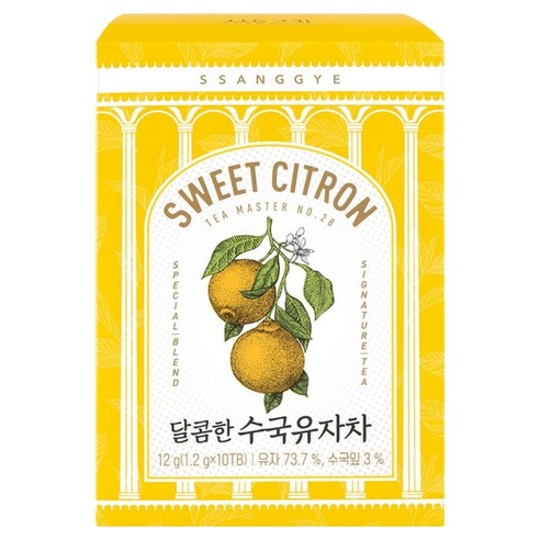 쌍계명차 달콤한 수국유자차, 1.2g, 1개, 10개입