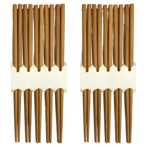 영수산업카멜 대나무 민자 젓가락 5벌 세트, 원목, 2세트, 단품