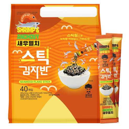김대감 스틱김자반 새우멸치 40p, 400g, 1개