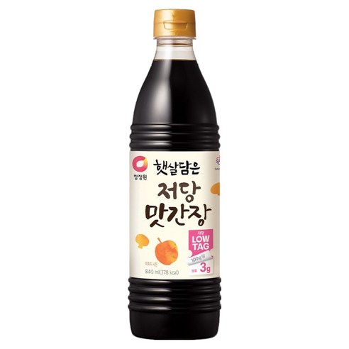 대상 청정원 햇살담은 저당 맛간장, 1개, 840ml