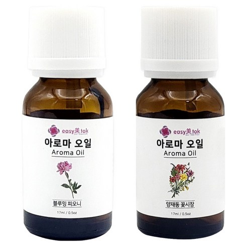 이지미톡 아로마 오일 방향제 원액 블루밍피오니 + 양재동꽃시장 세트, 1세트, 블루밍피오니, 양재동꽃시장