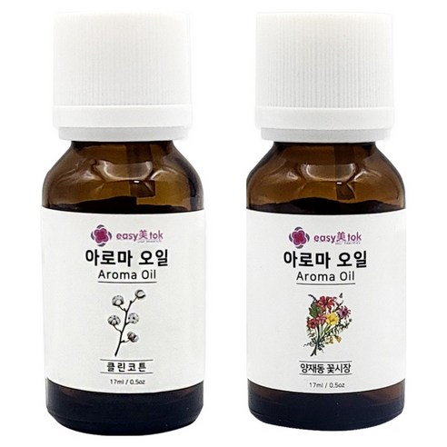 이지미톡 아로마 오일 방향제 원액 클린코튼 + 양재동꽃시장 세트, 1세트, 클린코튼, 양재동꽃시장