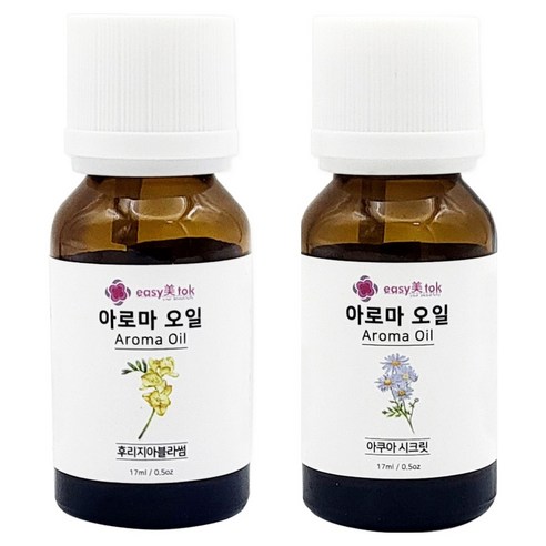 이지미톡 아로마 오일 방향제 원액 후리지아블라썸 + 아쿠아시크릿 세트, 1세트, 후리지아블라썸, 아쿠아시크릿