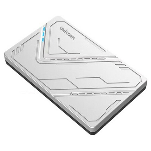 유니콘 외장하드 HDD-300V AS 2년 USB3.1 A타입, 실버 + 블랙, 1TB