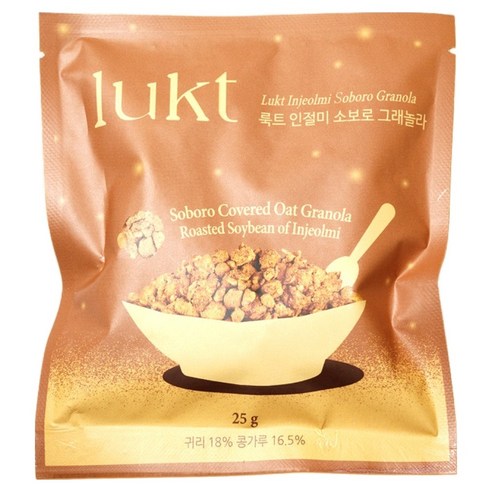 LUKT 인절미 소보로 그래놀라, 1개, 25g