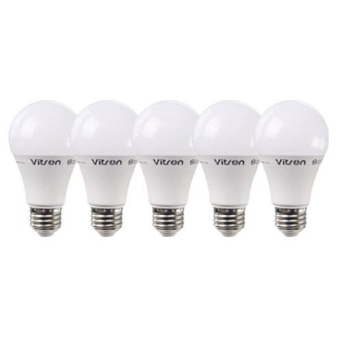비츠온 LED 벌브 10W, 주광색, 5개