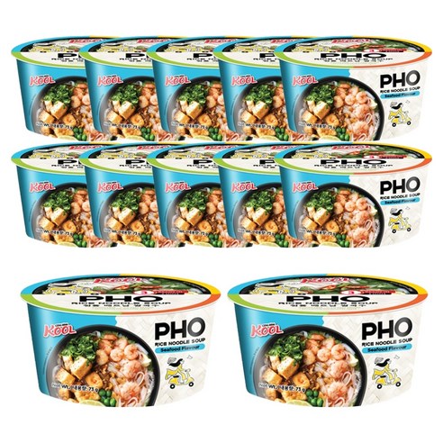 쿵딘포 해산물맛 쌀국수, 73g, 12개