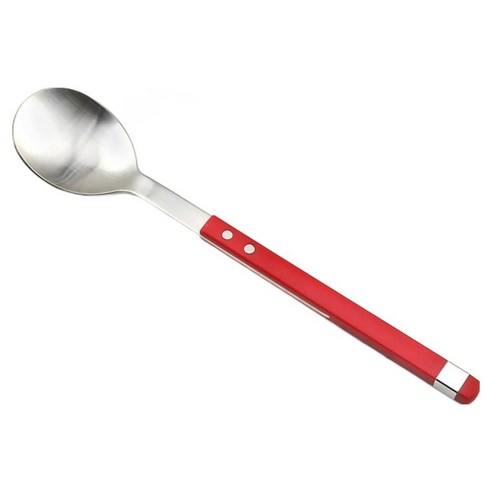 보겐 국산 스퀘어 솔렌 커트러리 숟가락, 루비레드, 1개, 단품