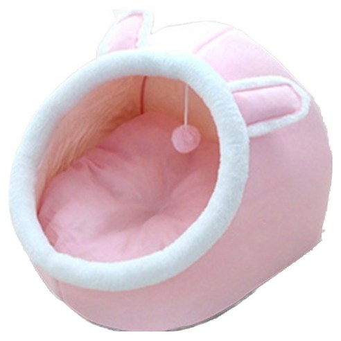 순잠 반려동물 귀여움 폭발 입체 디자인 하우스, 핑크(하우스), 랜덤발송(바닥), 1개