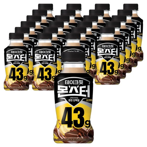테이크핏 몬스터 초코바나나 근육이 마시는 완전 단백질, 350ml, 24개