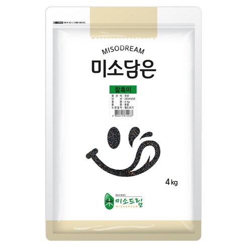 미소담은 찰흑미, 4kg, 1개