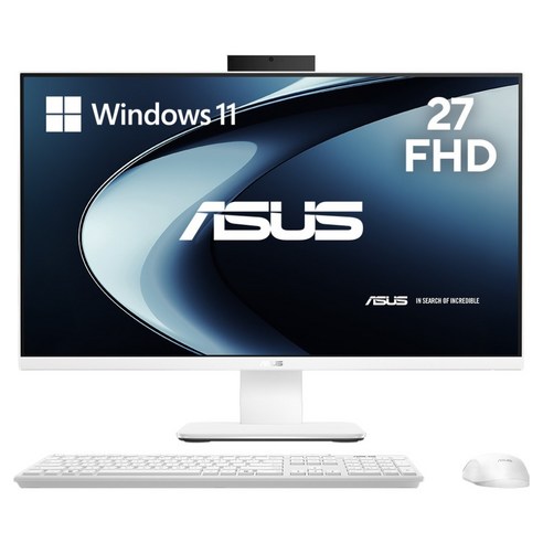 에이수스 2025 V400 올인원 PC 코어i7, 화이트, 16GB, 512GB, WIN11 Home, V470VAK-WPE142W