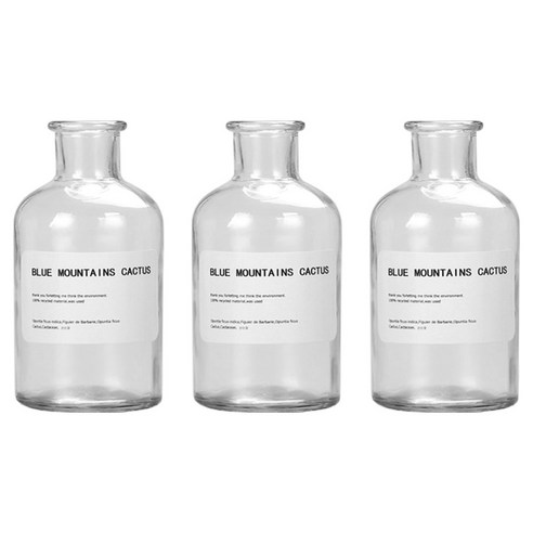 제로캔들 디퓨저 유리 용기, 투명, 250ml, 3개