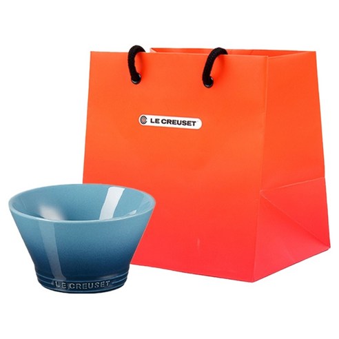 르크루제 네오 볼 300ml + 쇼핑백, 마린, 1개, 볼 + 쇼핑백