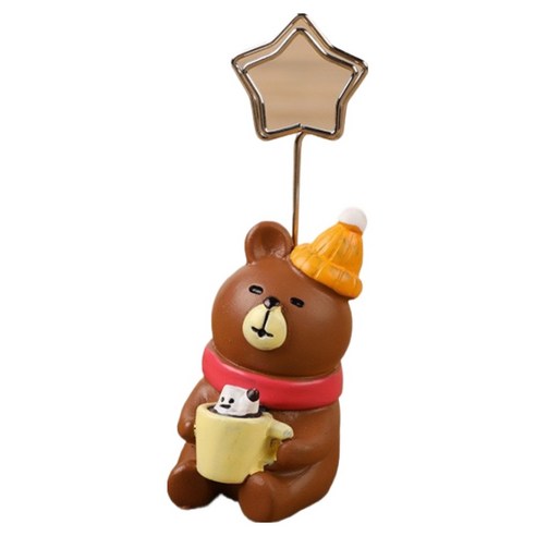 픽딜 예쁜 메모홀더, 곰, 1개