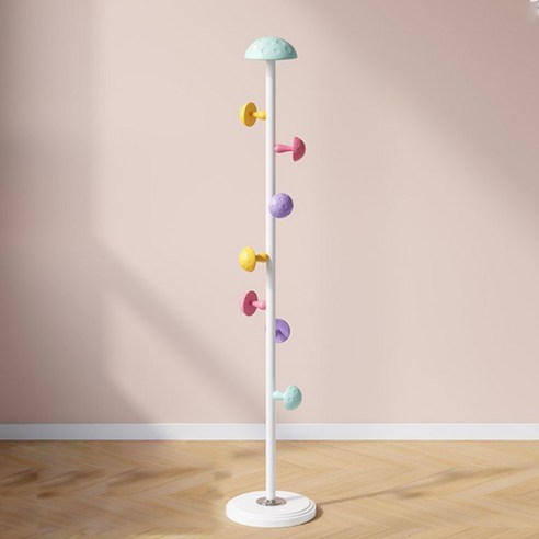 블루스카이스토어 귀여운 버섯 스탠드 옷걸이 30 x 30 x 167 cm, 화이트