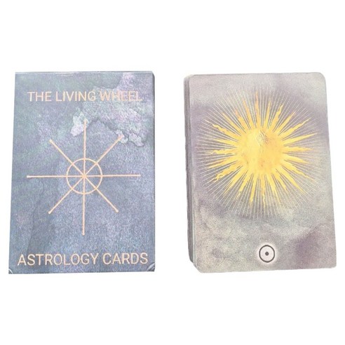 카니아 품질좋은 타로카드, the living wheel astrology cards, 1개