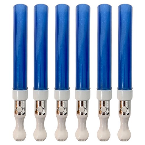 파티공구 LED 응원 야광 막대봉, 블루, 6개