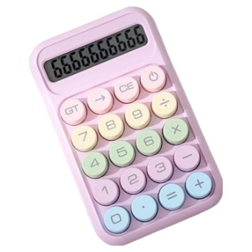 크블랑스 예쁜 미니 컬러 계산기 150 x 94 x 30 mm, 010, 1개