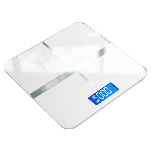카니아 컴팩트한 체중계 26 x 26 cm 배터리 타입, 화이트, 1개
