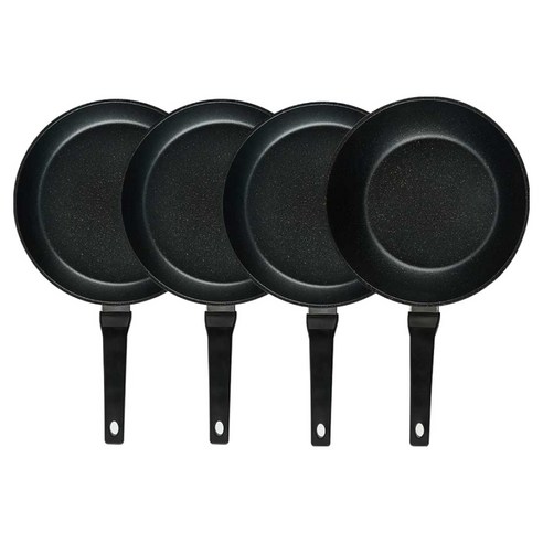 퀸센스 디너 후라이팬 세트 4개, 브라운, 1세트, 후라이팬 28cm 3p + 궁중팬 28cm