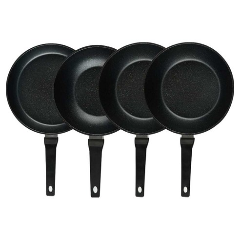 퀸센스 디너 후라이팬 4종 세트 4개, 브라운, 1세트, 후라이팬 28cm + 궁중팬 24cm + 궁중팬 28cm(2p)