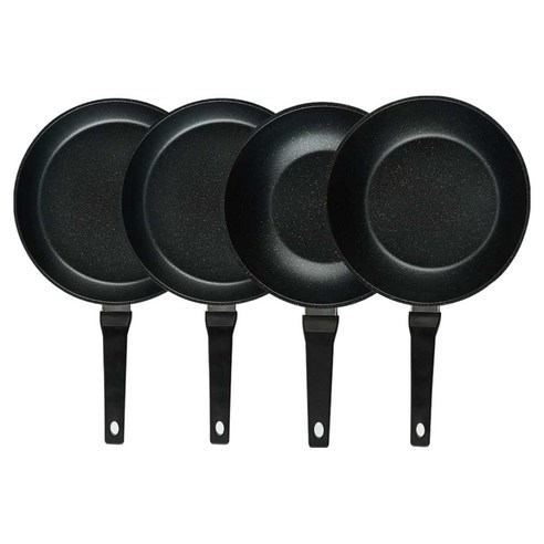 퀸센스 디너 후라이팬 세트 4개, 브라운, 1세트, 28cm 후라이팬 + 28cm 후라이팬 + 24cm 궁중팬 + 28cm 궁중팬