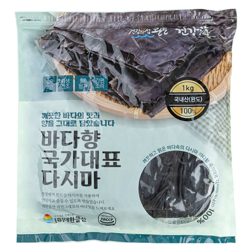 완도건강해 100% 완도산 건다시마, 1개, 1kg