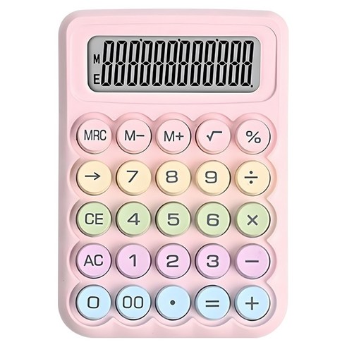 모더너리 레트로 기계식 계산기, 누드 핑크, 1개