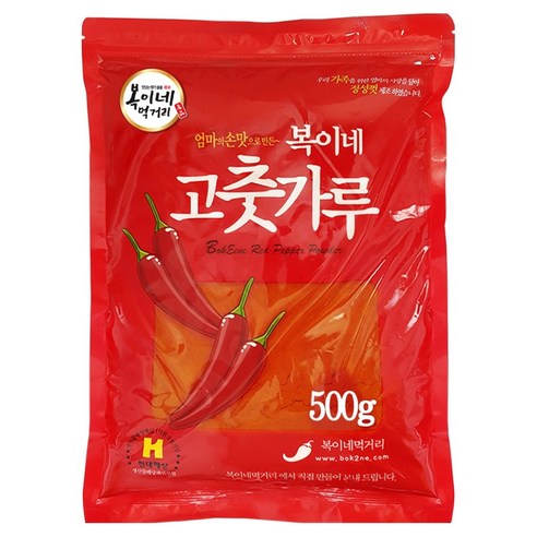 복이네먹거리 고춧가루, 500g, 1개