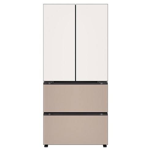 LG전자 디오스 오브제컬렉션 김치톡톡 Fit Max 4도어 480L 스탠드형 김치냉장고 방문설치, 베이지 + 클레이 브라운, Z484GBC123S