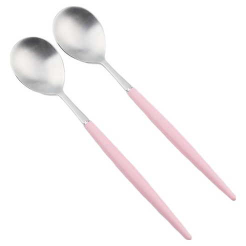 보겐 알르망드 샤틴 커트러리 숟가락, 핑크, 2개, 단품